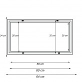 Cadre Encastré pour Panneaux LED 30x60cm