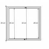 Cadre Encastré pour Panneaux LED 30x30cm