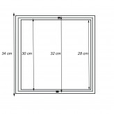 Recessed Frame for 30×30  LED Panel
