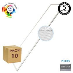 PACK 10 Painel LED 120x30 44W Philips CertaDrive