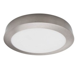 Plafond LED circular superfície Acero Inox 20W - CCT