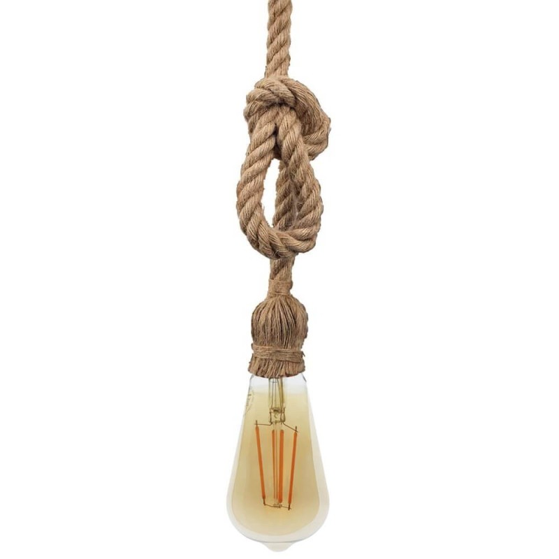 Buy Vintage Linen Rope Pendant Lamp E27 - Retro Ambients