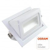 Downlight LED 40W OSRAM Chip - Orientable - Rectangulaire - COULEUR SÉLECTIONNABLE - CCT 120º