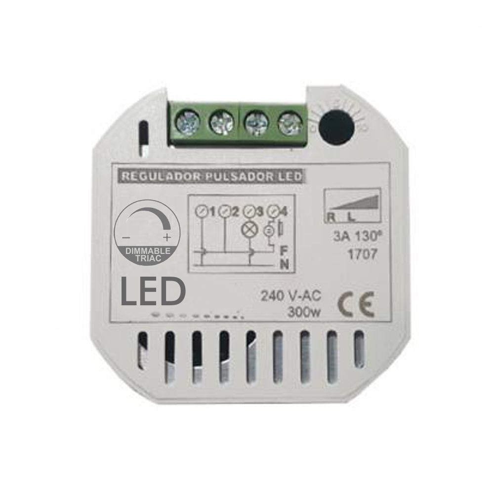 Dimmer for Pushbutton for LED - Pickup type - TRIAC