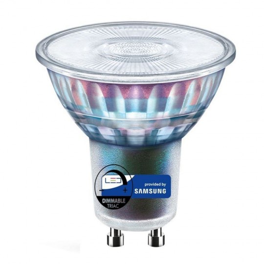 Dichroitische LED 6W - DIMMBAR - SAMSUNG  GU10 GLASS