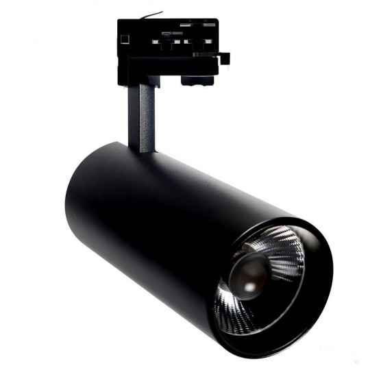 3-PHASE LED Tracklight 30W MAYA Black  Dimmable 24º