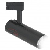 Spot LED  BERNA Chrome Noir pour rail Monophasé DOB Driverless 30W - 24°  Dimmable