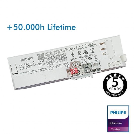LED Driver - Philips XITANIUM - for 3-phase track XI 36W-42W/a0.9-1.05A 40V DS 3CW 240V - 5 years warranty
