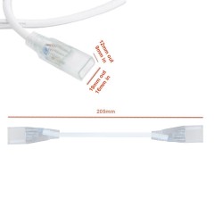 Cable Conector Neón LED 1 y 2 caras monocolor