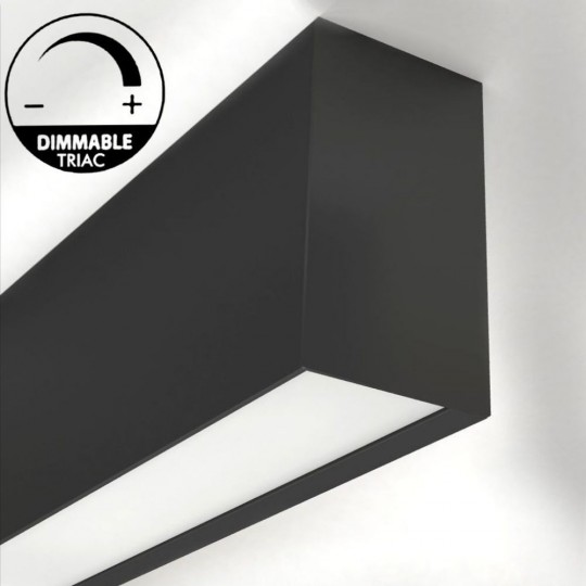 Wall Light Linear LED - OULU BLACK - 0.44m - 0.94m - 1.44m - 1.94m - IP54
