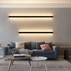 Wall Light Linear LED - OULU BLACK - 0.44m - 0.94m - 1.44m - 1.94m - IP54