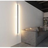 Wall Light Linear LED - OULU BLACK - 0.44m - 0.94m - 1.44m - 1.94m - IP54