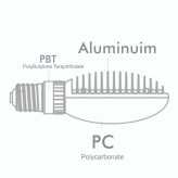 LED Lamp bulb 36W BRIDGELUX E27 - 167 Lm  - High Resistance