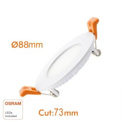 Placa Slim LED Circular 5W OSRAM Chip