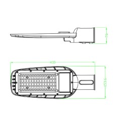 50W LED Streetlight AVANT - OSRAM CHIP