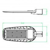 150W LED Straßenleuchte MAXLIGHT - OSRAM CHIP