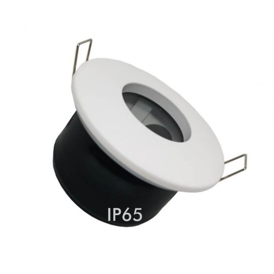 Anneau d&#039;encastrement carré pour LED GU10 MR16 - IP65 - Ø80mm