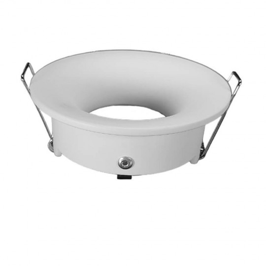 Anneau d&#039;encastrement rond fixe  White GU10-MR16