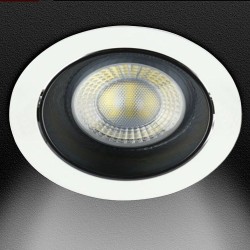 Frame Round adjustable for LED MR16  GU10 - Ø85mm - Aluminium