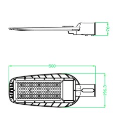 100W LED Streetlight AVANT - OSRAM CHIP