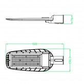 100W LED Straßenleuchte AVANT - OSRAM CHIP