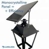 SOLAR LED Streetlight - Villa - 300W  Chip LUMILEDS - Steel