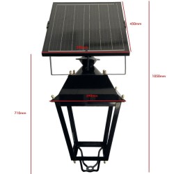 Farola LED Villa SOLAR 300W  Chip LUMILEDS - Acero