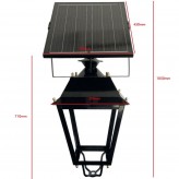 Farol  LED Villa SOLAR 300W Chip LUMILEDS - Aço