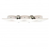 Aro Branco Downlight Quadrado Basculante para GU10