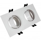 Housing Square Adjustable WHITE for GU10