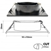 Einstellbarer Quadratischer Kreisring für  GU10