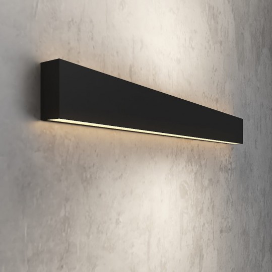 Wall Light Linear LED - OULU BLACK - 0.44m - 0.94m - 1.44m - 1.94m - IP54
