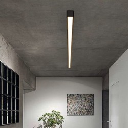 LED 72W Linear - 2 meters - Black - Strip Light + POSTDAM Pendant - UGR17