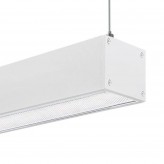 LED 72W Linéaire - 2 mètres - Noir - Réglette + Suspension POSTDAM - UGR17