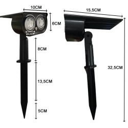 LED Solar garden light - IP65 -  4000K