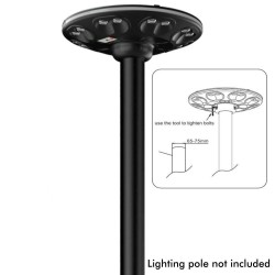 Farola Solar LED  - GARDEN - ABS- 4000K+ Mando de Control