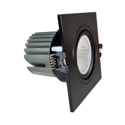 15W LED Downlight - Adjustable - BLACK - CRI+92 - UGR13