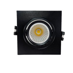 15W LED Downlight - Adjustable - BLACK - CRI+92 - UGR13