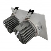 30W LED Downlight - Adjustable - WHITE Double - CRI+92 - UGR13