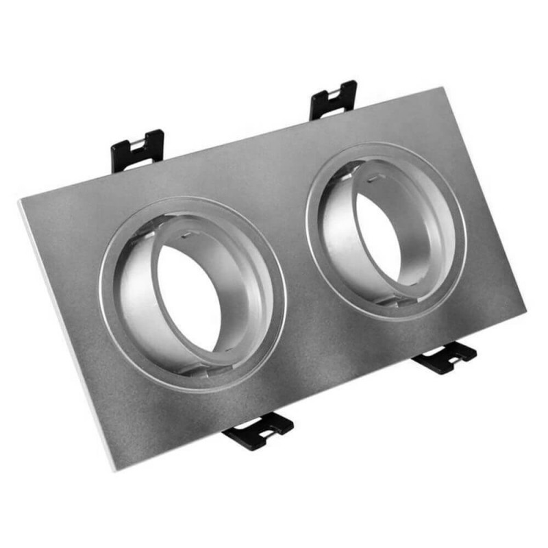 BLACK Ring Frame - DOUBLE - adjustable for GU10