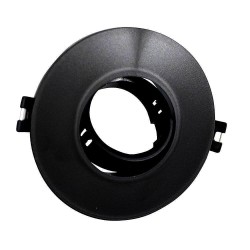 Aro CIRCULAR - NEGRO - orientable para GU10