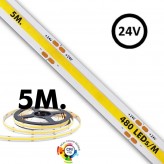 LED COB Streifen  24V | 480 LED/m | 5m | FLIP CHIP | 1200Lm |12W/M | CRI90 | IP20