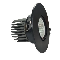 15W LED Downlight - Adjustable - BLACK - CRI+92 - UGR13