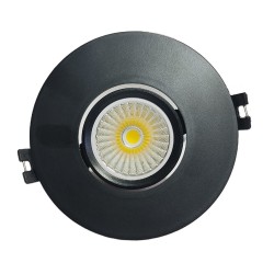 15W LED Downlight - Adjustable - BLACK - CRI+92 - UGR13