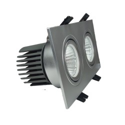 Downlight LED 30W - Ajustável - BRANCO Dobro - CRI+92 - UGR13