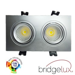 Downlight LED 30W - Ajustável - BRANCO Dobro - CRI+92 - UGR13