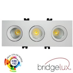 45W LED Downlight - Adjustable - WHITE Triple - CRI+92 - UGR13