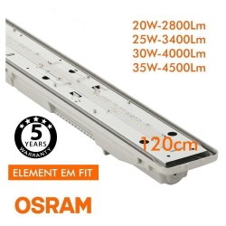 Regleta Estanca LED integrado - SENSOR MOVIMIENTO PIR - 35W-30W-25W-20W -  OSRAM Driver - 120cm