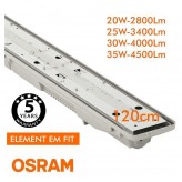 Regleta Estanca LED integrado - SENSOR MOVIMIENTO PIR - 35W-30W-25W-20W -  OSRAM Driver - 120cm