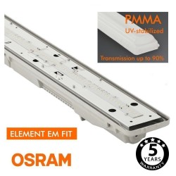 Regleta Estanca LED integrado - SENSOR MOVIMIENTO PIR - 35W-30W-25W-20W -  OSRAM Driver - 120cm